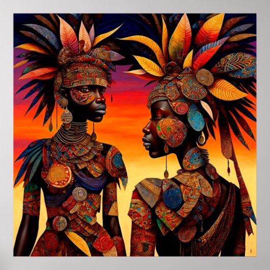 African Woman Poster (Voorkant)
