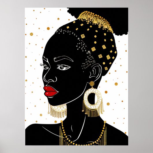 African Women Poster Kunst (Voorkant)