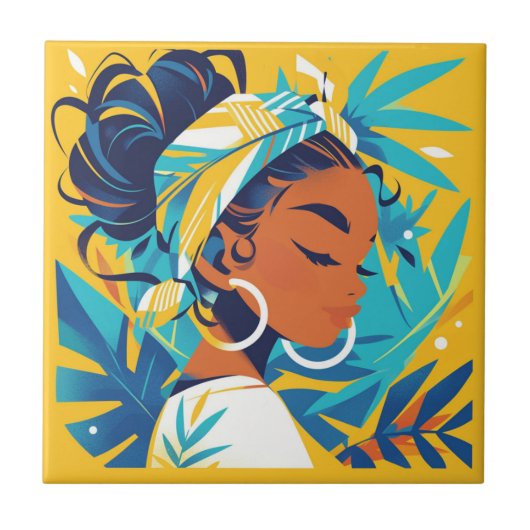 African Women Tile Tegeltje (Voorkant)