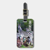 African Zebra Aloe Bagagelabel (Voorkant verticaal)