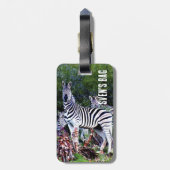 African Zebra Aloe Bagagelabel (Achterkant verticaal)