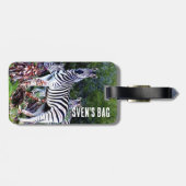 African Zebra Aloe Bagagelabel (Achterkant horizontaal)