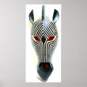 african zebra mask poster (Voorkant)