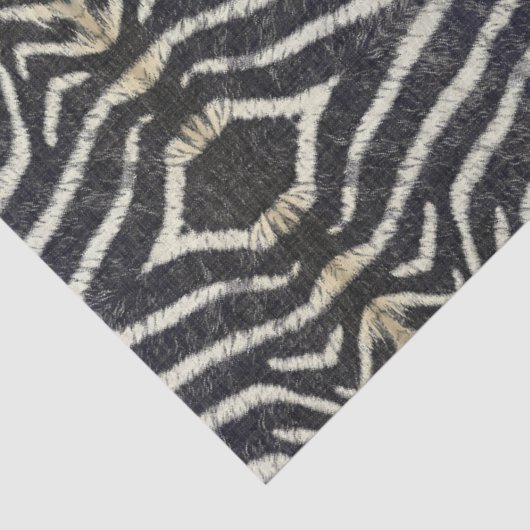 African  Zebra Stripe Patroon Decoupage Art Tissuepapier (Detail)