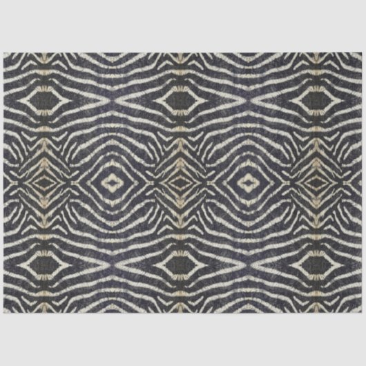 African  Zebra Stripe Patroon Decoupage Art Tissuepapier (Voorkant)