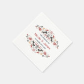 Africana | Ankara Kente gepersonaliseerde bruiloft Servet (Hoek)