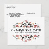 Africana | Ankara Kente Lizard wijziging plannen Aankondigingskaart (Voorkant / Achterkant)