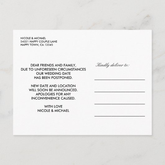 Africana | Ankara Kente Lizard wijziging plannen Aankondigingskaart (Achterkant)