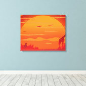 Africana Canvas Afdruk (Insitu (Houten vloer))