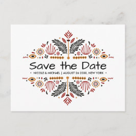 Africana | Huwelijk Ankara Kente Aankondigingskaart