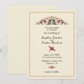 Africana Modern Africa Design Bruiloft Kaart (Voorkant / Achterkant)