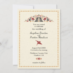 Africana Modern Afrika Design Bruiloft Kaart