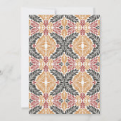 Africana | Modern Ankara Kente Oefen Dinner Kaart (Achterkant)