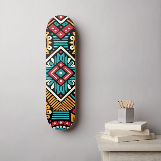 Africana Vibrance Essence Persoonlijk Skateboard (Muurkunst)