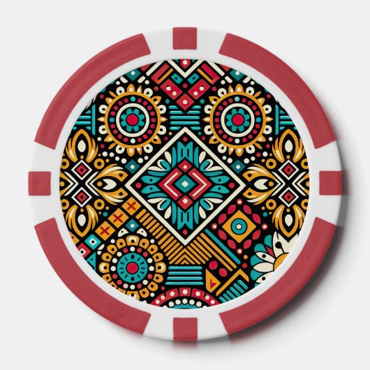 Africana Vibrance Essence Poker Chips (Voorkant)