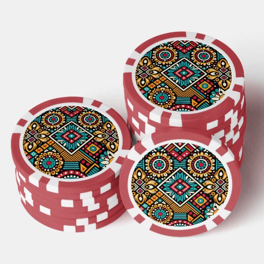 Africana Vibrance Essence Poker Chips (Opstapeling)
