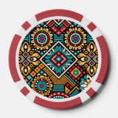 Africana Vibrance Essence Poker Chips (Achterkant)