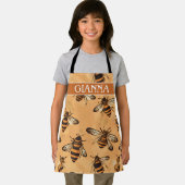 Africanized bijenmozaïek Kleurrijk Patroon Schort (Insitu)