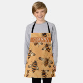 Africanized bijenmozaïek Kleurrijk Patroon Schort (Gedragen)