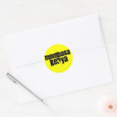 Africankoko Custom Mombasa, Kenia Ronde Sticker (Envelop)