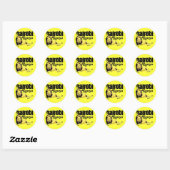 Africankoko Custom Nairobi, Kenia Ronde Sticker (Vel)