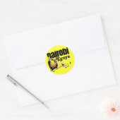Africankoko Custom Nairobi, Kenia Ronde Sticker (Envelop)