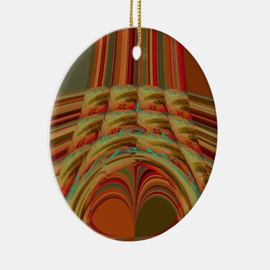 AfricaTradition Hakuna Matata Mountain Ethnic Moti Keramisch Ornament (Rechts)