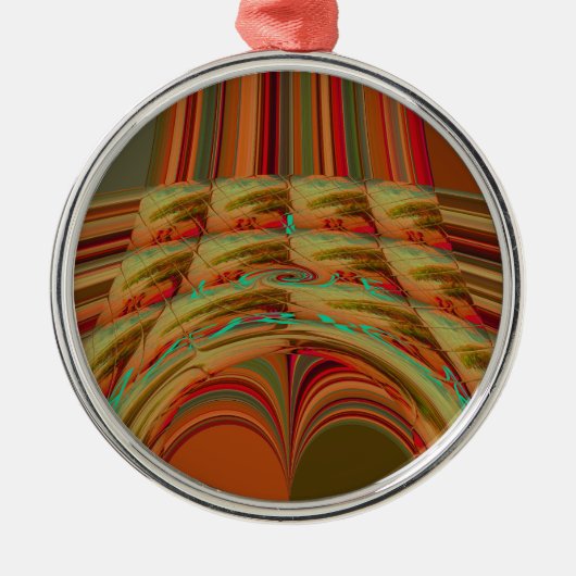 AfricaTradition Hakuna Matata Mountain Ethnic Moti Metalen Ornament (Voorkant)