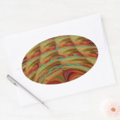 AfricaTradition Hakuna Matata Mountain Ethnic Moti Ovale Sticker (Envelop)