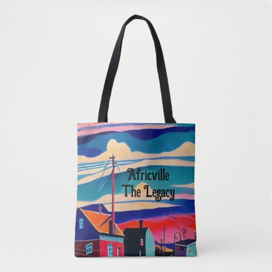 Africville gemeenschap Canvas tas (Voorkant)