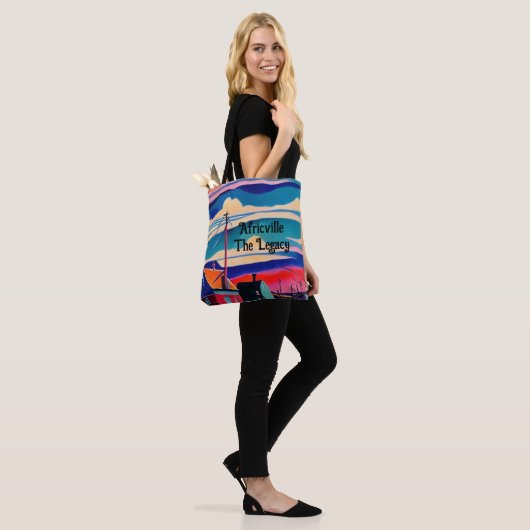 Africville gemeenschap Canvas tas (Op model)
