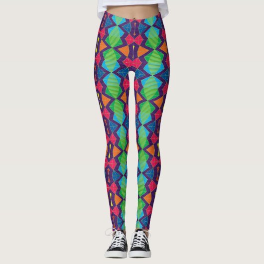 Afrika 06 Zig Zag Leggings (Voorkant)