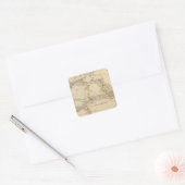 Afrika 10 vierkante sticker (Envelop)