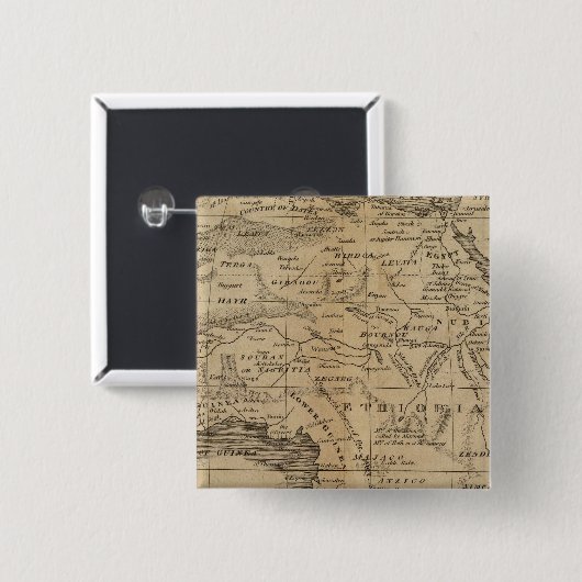 Afrika 12 vierkante button 5,1 cm (Voorkant /achterkant)