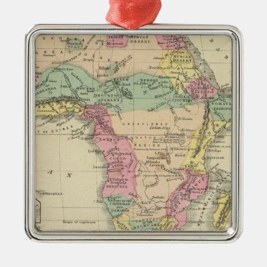 Afrika 13 metalen ornament (Voorkant)