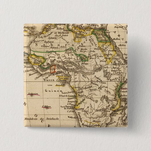 Afrika 16 vierkante button 5,1 cm (Voorkant)