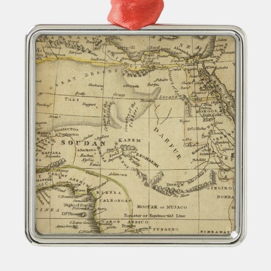 Afrika 17 metalen ornament (Voorkant)