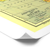 " Afrika: 1935 - Gedetailleerde KAART ... Poster (Hoek)