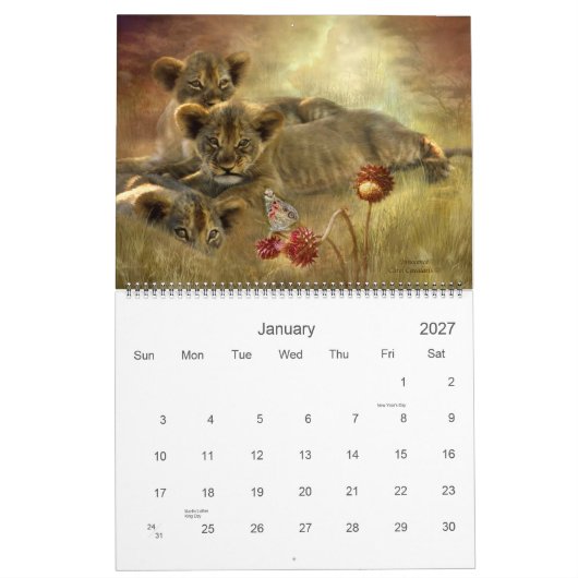 Afrika 2011 Art Calendar Kalender (Jan 2027)
