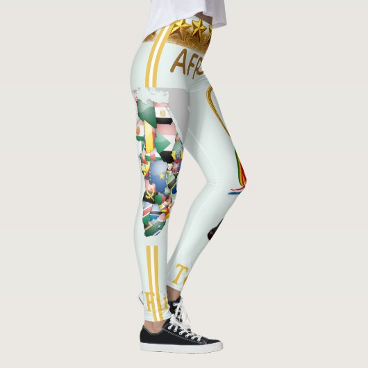 Afrika 2026 Global Games: Gouden Trofee & Continen Leggings (Rechts)