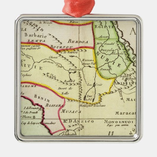 Afrika 20 metalen ornament (Voorkant)