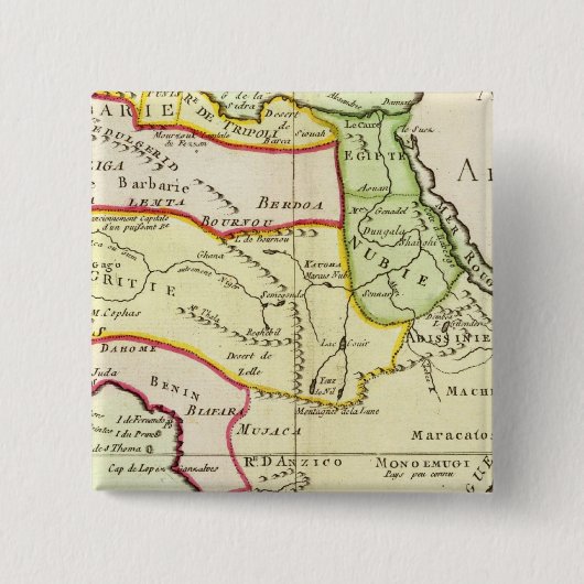 Afrika 20 vierkante button 5,1 cm (Voorkant)