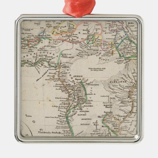 Afrika 21 metalen ornament (Voorkant)