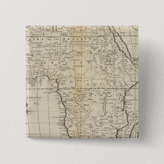 Afrika 22 vierkante button 5,1 cm (Voorkant)