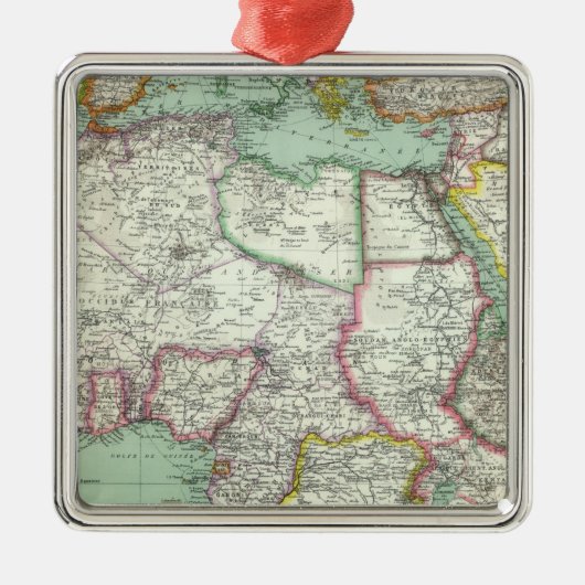 Afrika 24 metalen ornament (Voorkant)