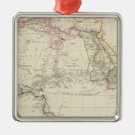 Afrika 24 metalen ornament (Voorkant)