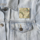 Afrika 25 vierkante button 5,1 cm (In situ)