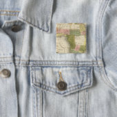 Afrika 25 vierkante button 5,1 cm (In situ)