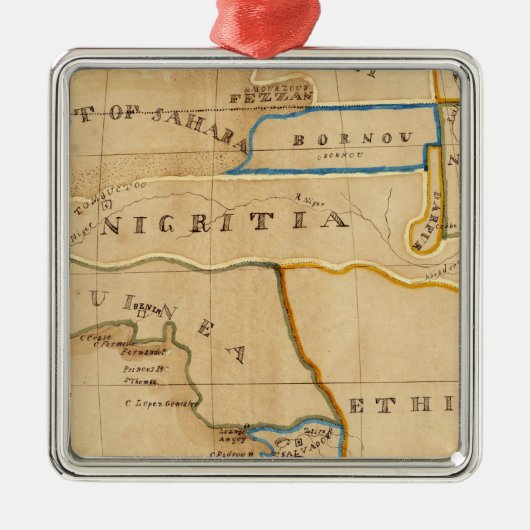 Afrika 26 metalen ornament (Voorkant)