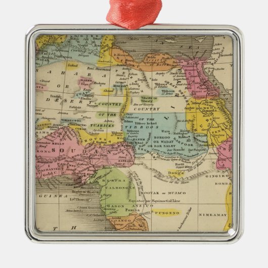 Afrika 27 metalen ornament (Voorkant)